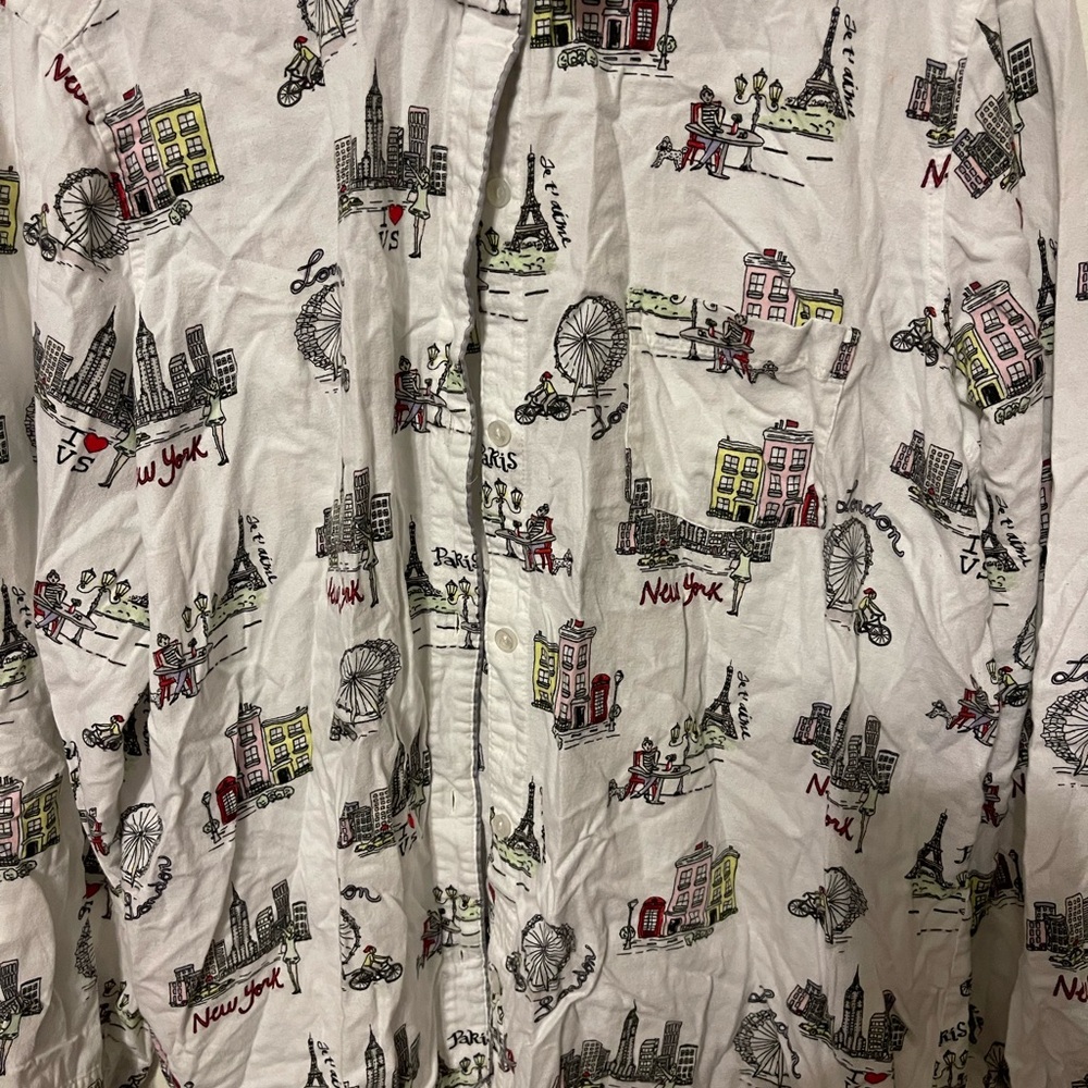 Victoria's Secret Cityscape Print Pajama Set
